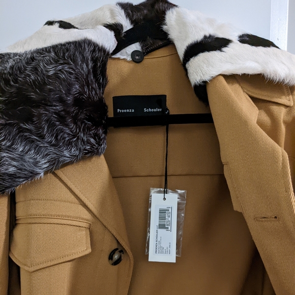 Proenza Schouler Twill Trench Coat Size 6 - Picture 5 of 6